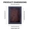 Black Wood Grain Shadow Box Frame with Acrylic Front - Brown Suede Backing, 30 Sizes